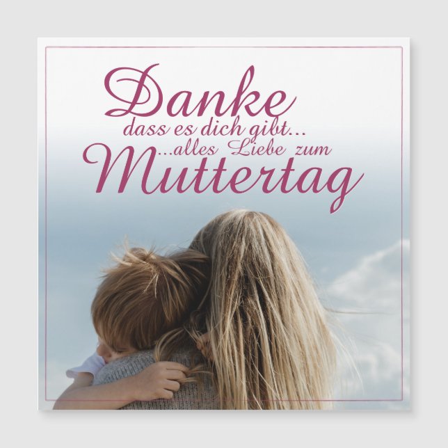 Danke, dass es dich gibt, Muttertag, Mutter & Kind (Front)