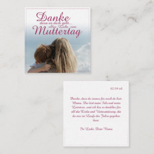 Danke, dass es dich gibt, Muttertag, Mutter & Kind Card
