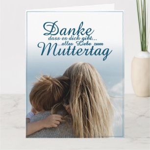 Danke, dass es dich gibt, Muttertag, Mutter & Kind Card