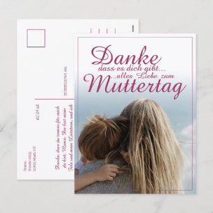 Danke, dass es dich gibt, Muttertag, Mutter & Kind Holiday Postcard