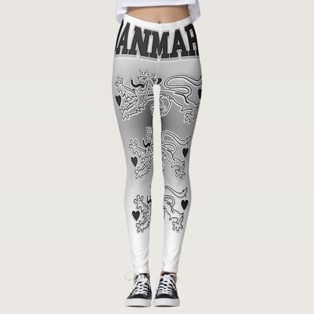 Danmark Coat of Arms Leggings (Front)