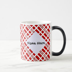 Danmark Dannebrog Tiled Personalized Magic Mug