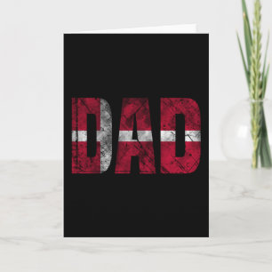 Danmark Flag Dad Shirt 2022 Fathers Day Danish Card