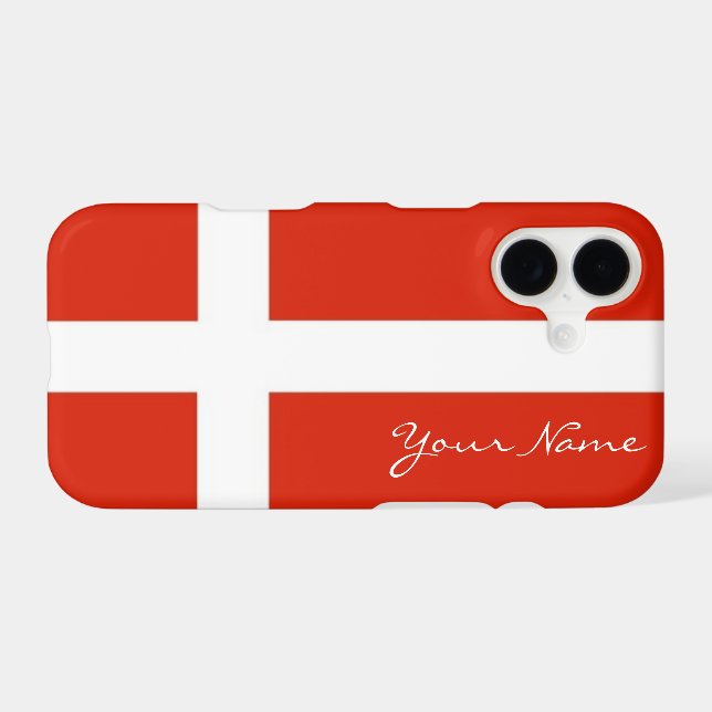 Dannebrog; The Official Flag of Denmark (Back (Horizontal))