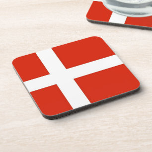 Dannebrog; The Official Flag of Denmark Coaster