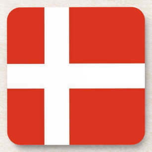 Dannebrog; The Official Flag of Denmark Coaster