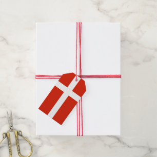 Dannebrog; The Official Flag of Denmark Gift Tags