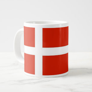 Dannebrog; The Official Flag of Denmark Large Coffee Mug