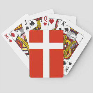 Dannebrog; The Official Flag of Denmark Playing Cards