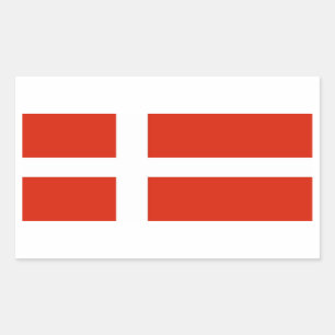 Dannebrog; The Official Flag of Denmark Sticker