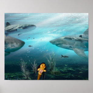 Danni the Mermaid Poster