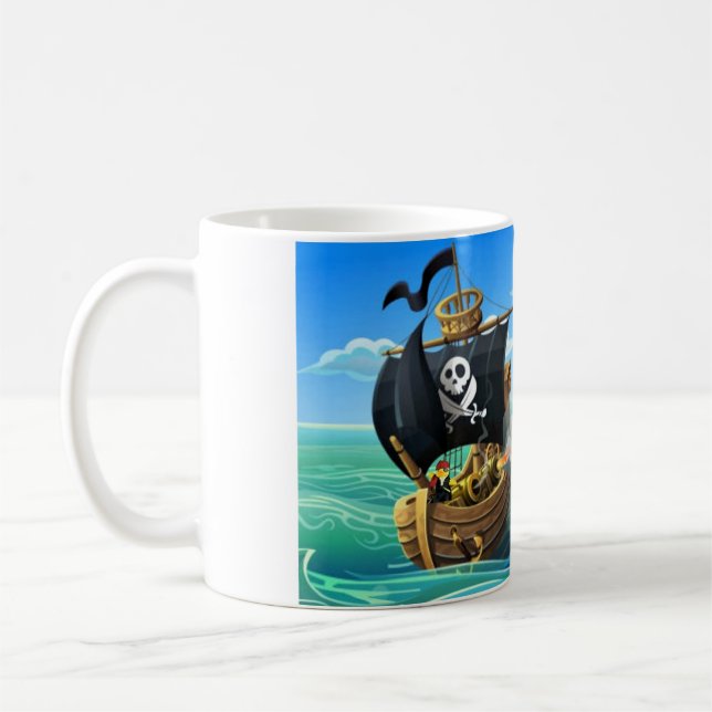 Danny Duck le café pirate Mug (Gauche)