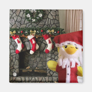 Danny Duck Santa - Christmas Adventure Magnet