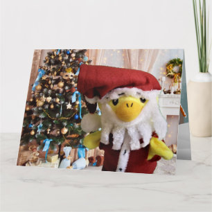 Danny Duck Santa Christmas Card