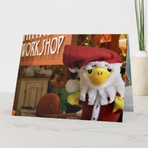 Danny Duck Santa Christmas Card