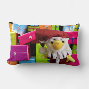 Danny Duck Santa Christmas Lumbar Pillow