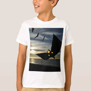 Danny Duck the Bat flies with bats. T-Shirt
