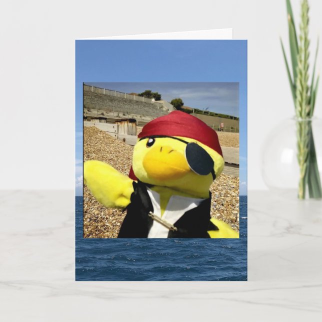 Danny Duck the Pirate Birthday card (Front)