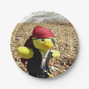 Danny Duck the Pirate Paper Plate