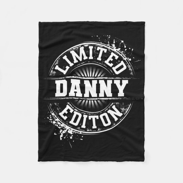 Danny Limited Edition Funny Personalized Name Joke Fleece Blanket (Front)