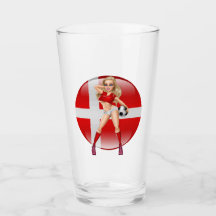 Danoise Fan Roligan Girl Sur Le Verre À Boire
