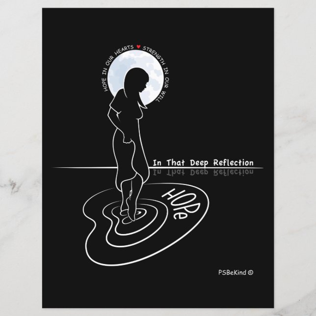 Dans cette feuille papier profonde Reflection_Flat (Devant)