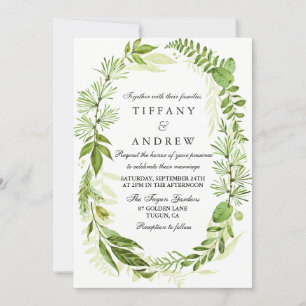 Dans La Forêt De Bois Invitation De Mariage De La 