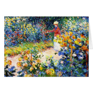 Dans la peinture de femme de Claude Monet de