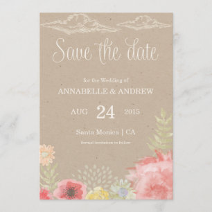 Dans la prairie Mariage d'été Enregistrer la carte