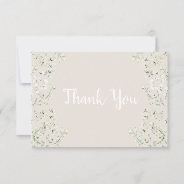 Dans le Carte de remerciements du Baby shower des  (Devant)