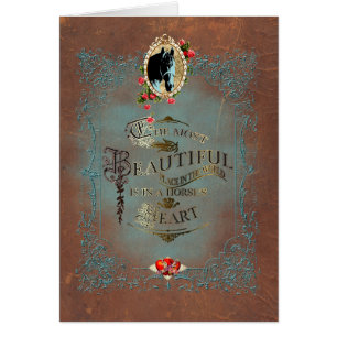 Dans le coeur d'un cheval ~ Carte de voeux