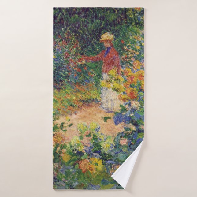 Dans le jardin, Monet (Serviette de bain)