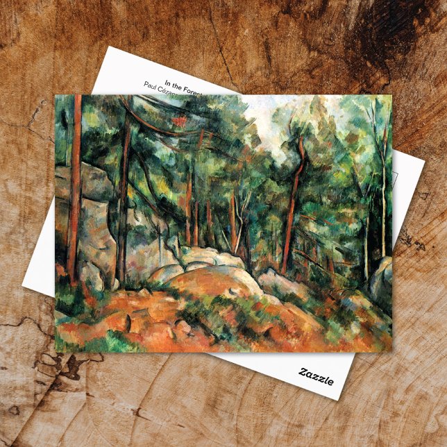 Dans le paysage forestier Paul Cezanne Carte posta (Créateur téléchargé)