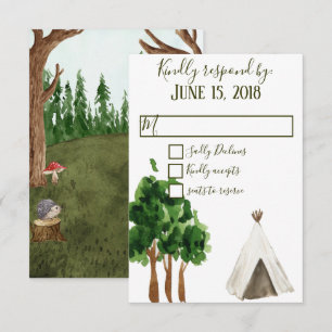 Dans les cartes RSVP de la forêt