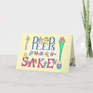 Dans l'intéret du piaulement ! Carte de Pâques