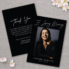 Dans Love Memory Black Memorial Carte photo