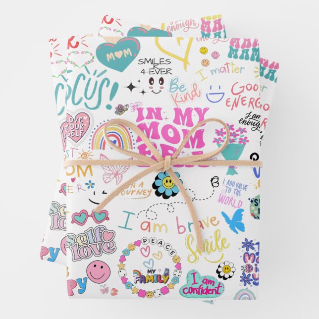 Dans Ma Maman Era Feuilles d'enveloppement Cadeau (En situation)