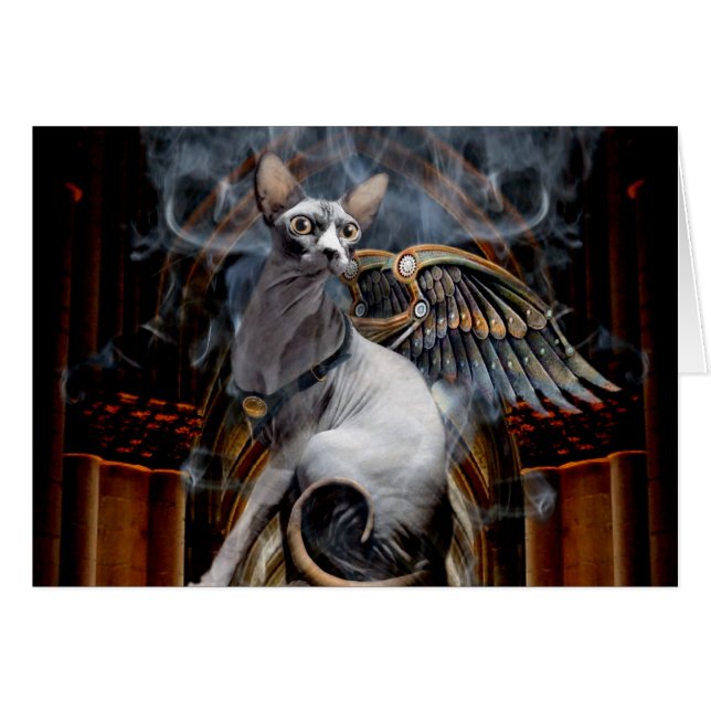 Dans un souffle de fumée, il apparaît - carte (Devant horizontal)