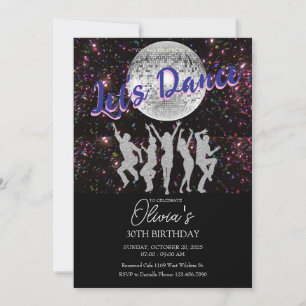 Danse Anniversaire Invitation de fête