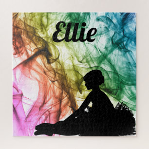 Danse Aquarelle Smokey Puzzle personnalisé
