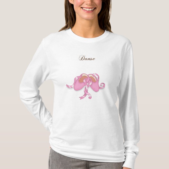 "Danse" Ballet Slippers T-Shirt (Front)