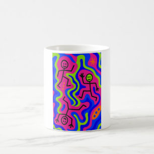 Danse cosmique - Neon Stickmen Mug