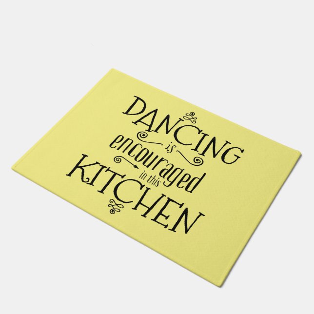 Danse dans la cuisine - tapis de porte (Incliné)