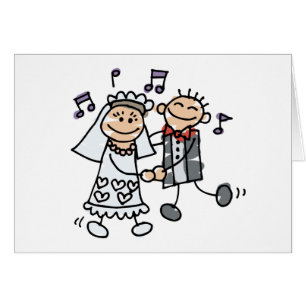 Danse de bande dessinée de mariage