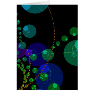 Danse des sphères II - violet et turquoise