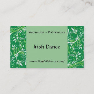 Danse d'Irlandais - modèle de carte de visite