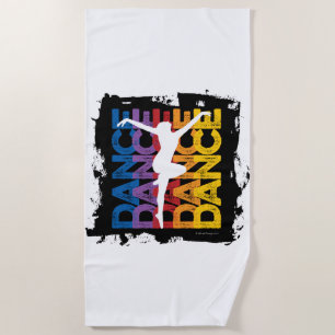 Danse et Lettres Beach Towel