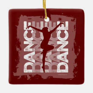 Danse et Lettres (Dance) Ceramic Ornament