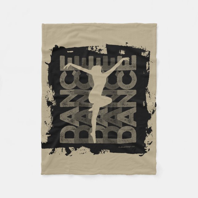 Danse et Lettres (Dance) Fleece Blanket (Front)