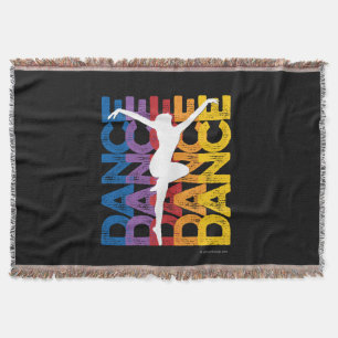 Danse et Lettres (Dance) Throw Blanket